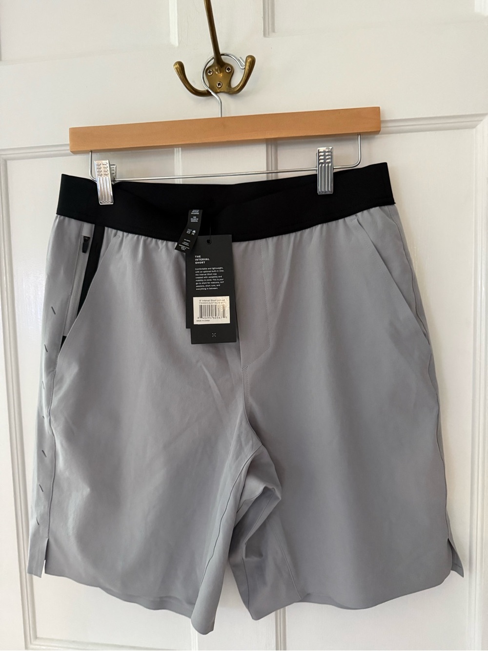 Ten Thousand Interval Shorts 9” Unlined Sleet Gray NWT Medium M